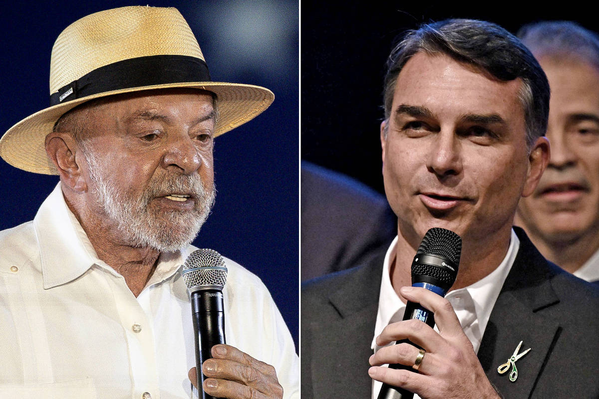 BTG/Nexus: Lula e Flávio Bolsonaro mantêm empate técnico no 1º e no 2º turno
